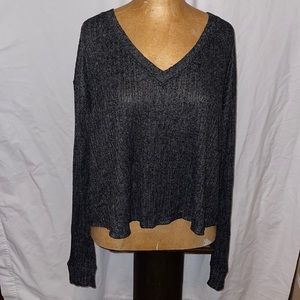 PINK BY V S CROP VNECK SWEATSHIRT NWT